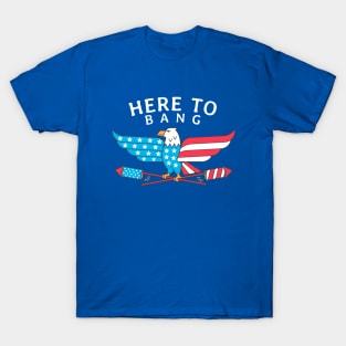 Here to Bang - USA T-Shirt